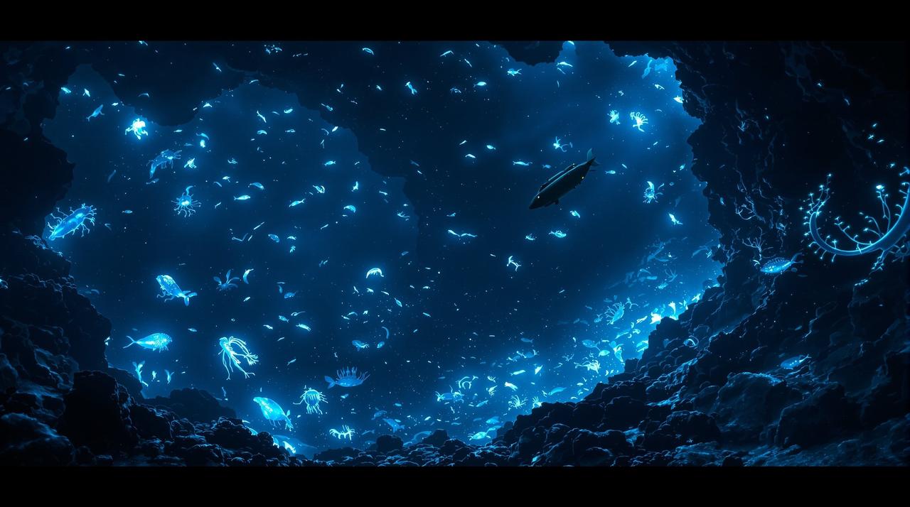 影视天堂作品《深海探秘》宣传海报，纪录片类型